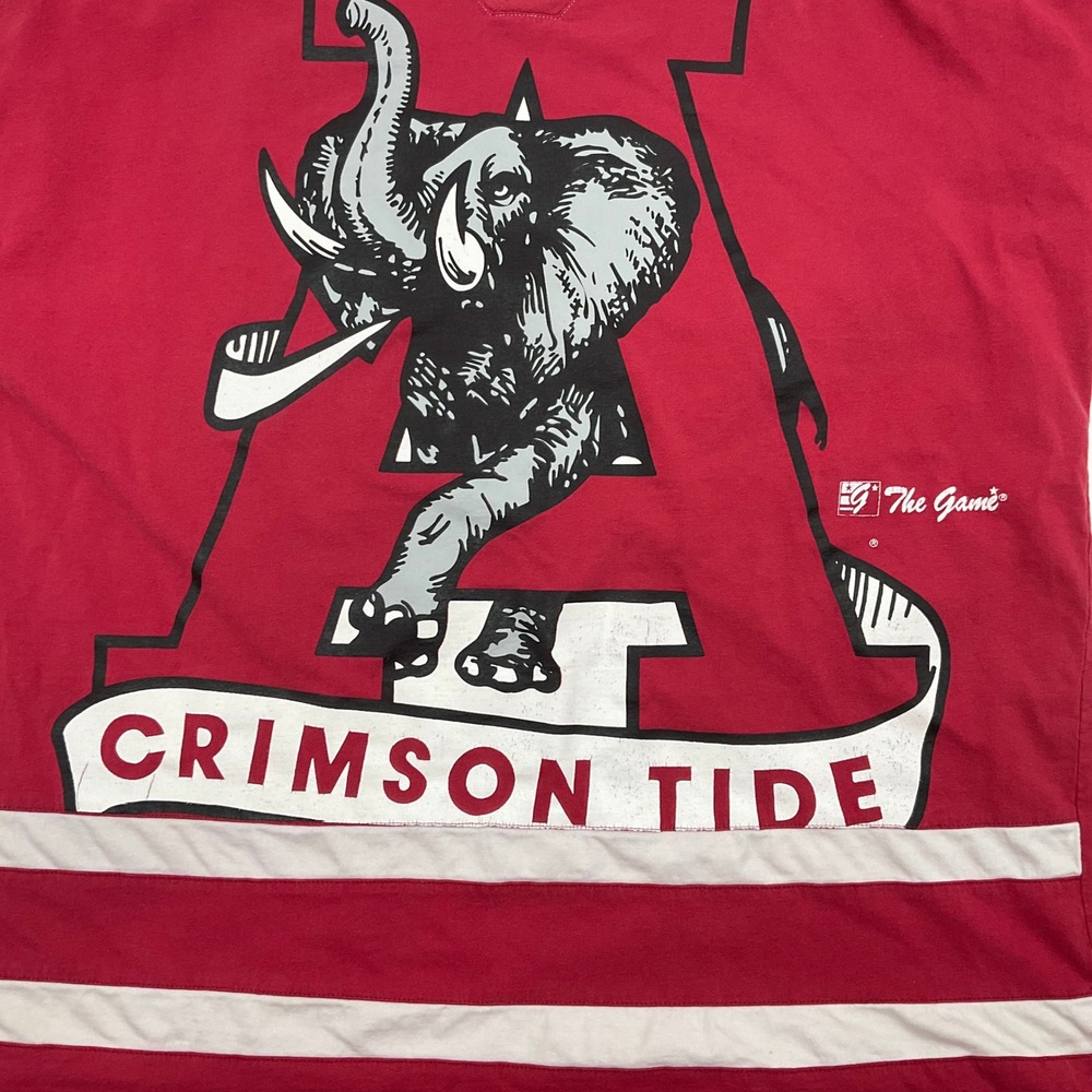 Alabama Crimson Tide Shirt L Vintage Football Gorpcore Blokecore The Game - Picture 4 of 10
